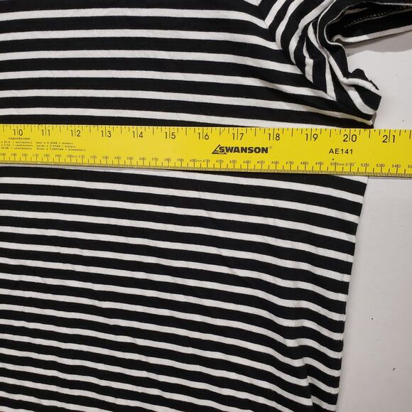 Lauren Ralph Lauren Womens Striped Short Sleeve Shoulder Detail Large READ - Picture 5 of 6